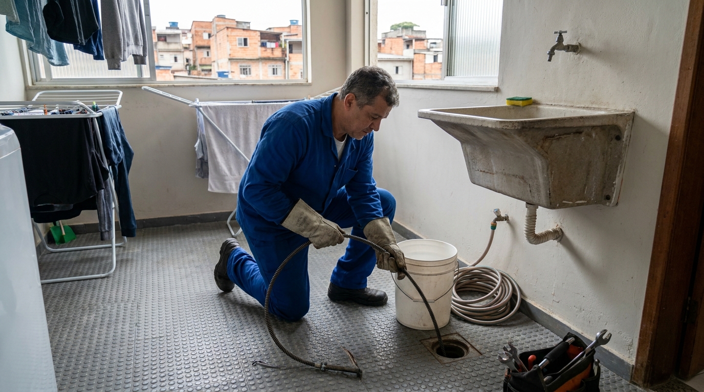 Desentupimento de Ralos Externos em Comasa, Joinville‑SC